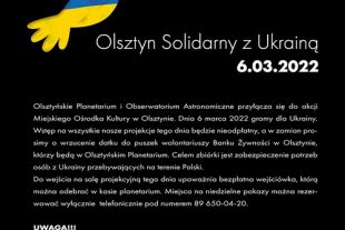 OPiOA zaprasza do wspólnego wsparcia Ukrainy w  nadchodzącą niedzielę