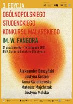 Wystawa 3. edycji Ogólnopolskiego Studenckiego Konkursu Malarskiego im. Wojciecha Fangora od czwartku w BWA