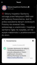 Uwaga na fałszywe sms-y o skierowaniu na kwarantannę