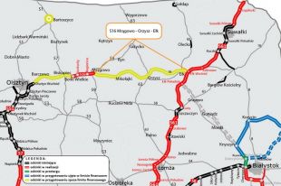 GDDKiA złożyła wniosek o wydanie decyzji środowiskowej dla S16 Mrągowo - Orzysz - Ełk